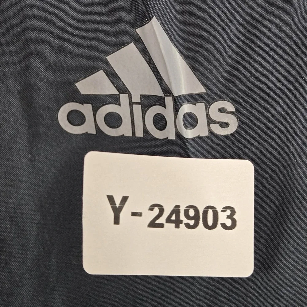 Adidas Men Jacket M Gray Windbreaker Track Jacket Gorpcore Zipper Logo READ